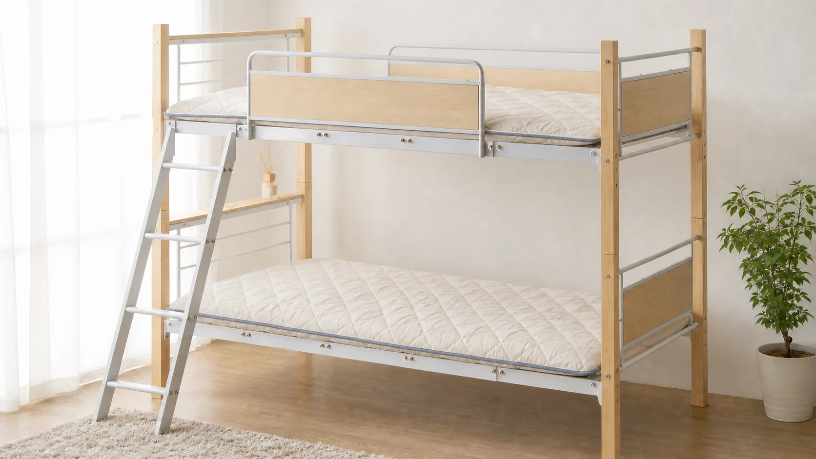 HIMARI placed on a firm bunk frame